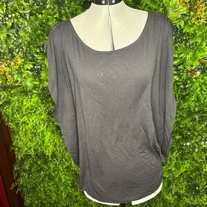 Black allsaints butterfly cut top